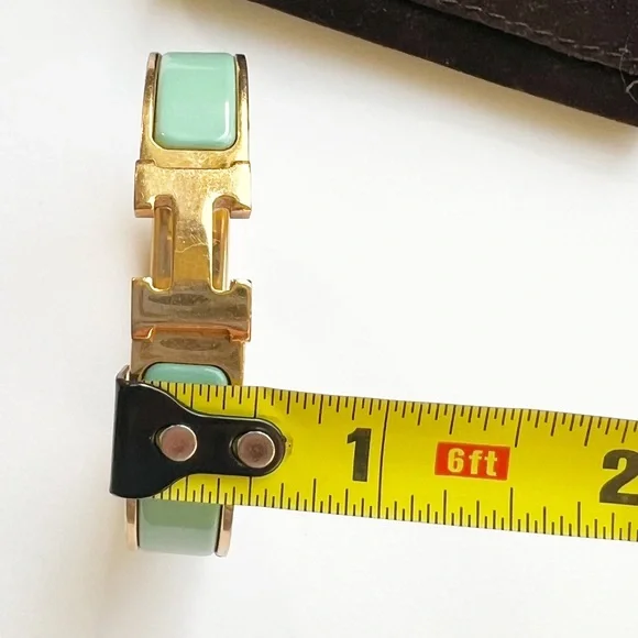 Hermes Clic H Bracelet - Blue, 18K
Rose Gold-Plated Bangle, Bracelet - Picture 6 of 16